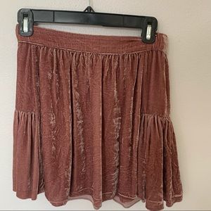 Madewell Crushed Velvet Skirt